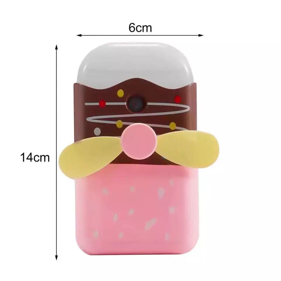 Mini Fashionable Misting Usb Rechargeable Fan, Ice Cream Shaped Spray Fan, Handheld Humidifier Cooling Fan For Cycling Camping Fishing Mini Fashionable Misting Usb Rechargeable Fan, Ice Cream Shaped Spray Fan, Handheld Humidifier Cooling Fan For Cycling Camping Fishing